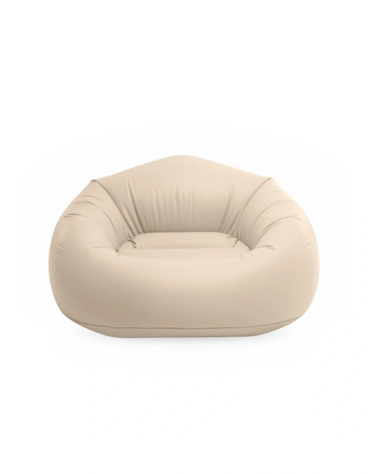 Intex Beanless Bag Inflatable Lounge Chair Beige PVC With Repair Patch image 5