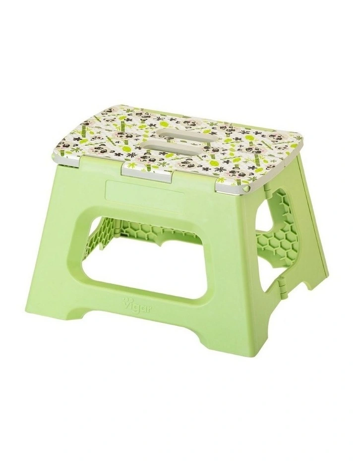 Vigar Compact Panda Kids Foldable Stool Footstool 23cm Non Slip image 3