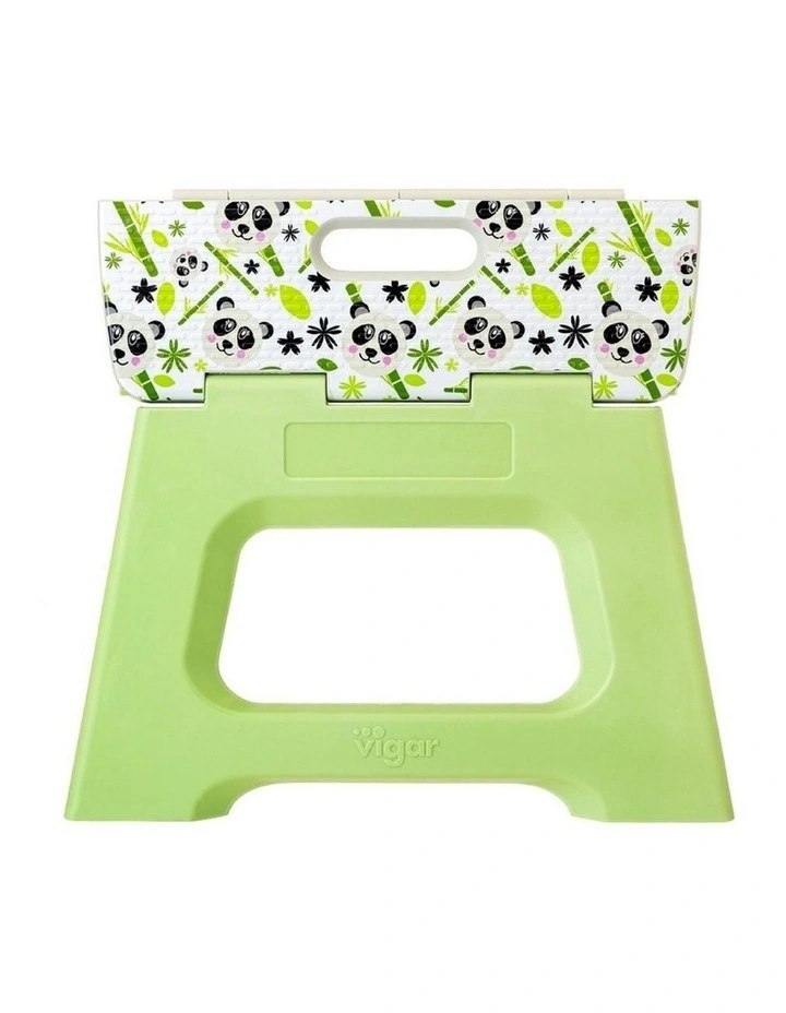 Vigar Compact Panda Kids Foldable Stool Footstool 23cm Non Slip image 4