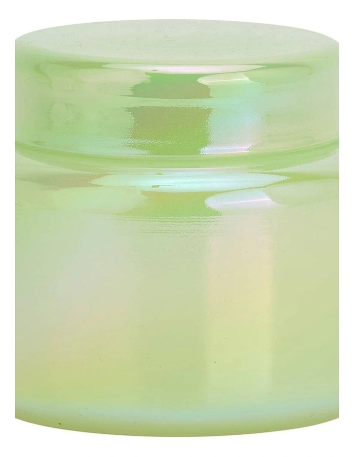Glass Jar Storage Small Limeade 10cmx15cm in Opal image 2