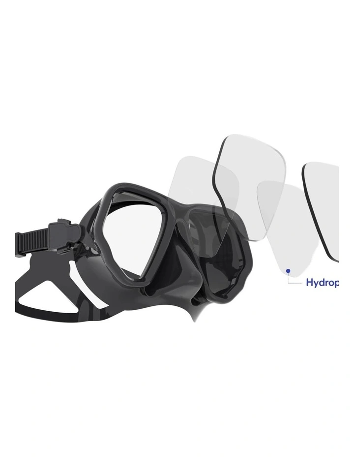Decathlon | Anti-fog diving mask - MASK 500 DUAL ANTI-FOG Black Grey image 3