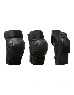 Decathlon | Adult 2 x 3-Piece Inline Skate Protection Set Fit500 - Black