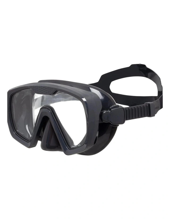 Anti-fog Diving Mask 100 Mono Silicone Strap in Black Grey image 1