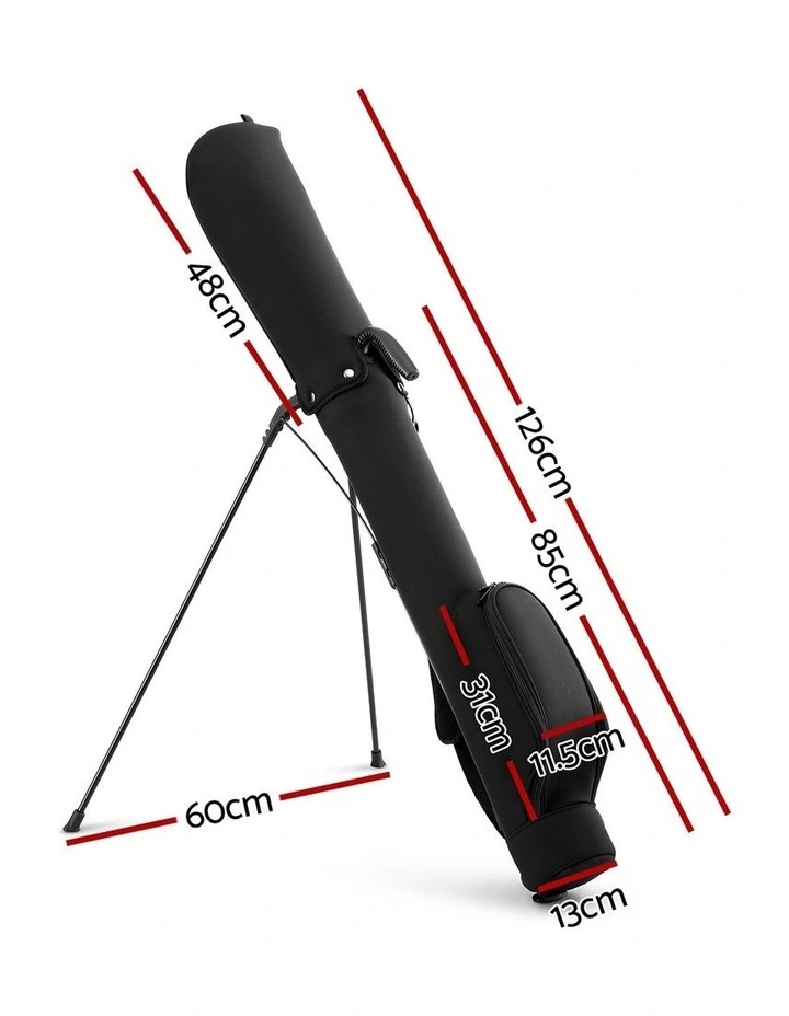 Everfit Golf Stand Bag Lightweight Sunday Pitch And Putt Bag Black image 4