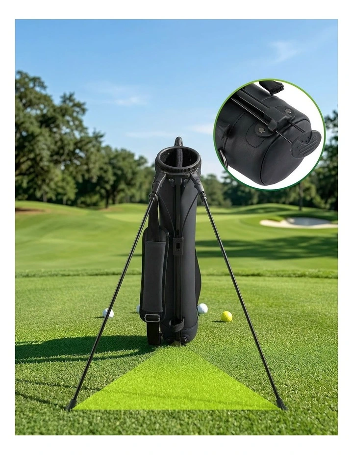 Everfit Golf Stand Bag Lightweight Sunday Pitch And Putt Bag Black image 6