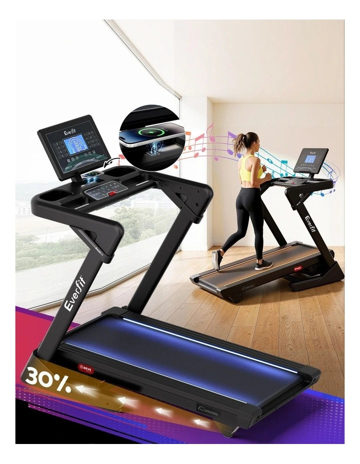 Wide Belt Treadmill 500mm in Black image 2