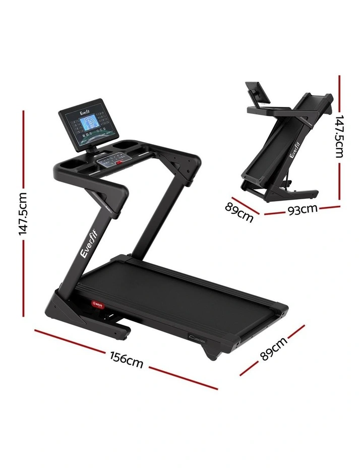 Wide Belt Treadmill 500mm in Black image 4