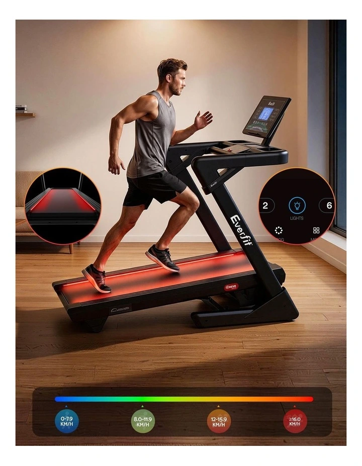 Wide Belt Treadmill 500mm in Black image 5