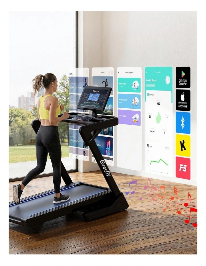 Wide Belt Treadmill 500mm in Black image 7