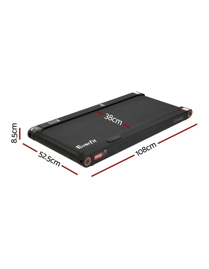 4 in 1 Vibration Walking Pad Treadmill in 380mm Black image 2