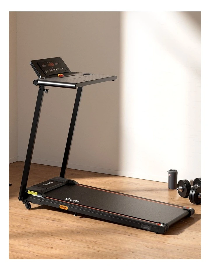 Electric Walking Pad Treadmill in Black image 5