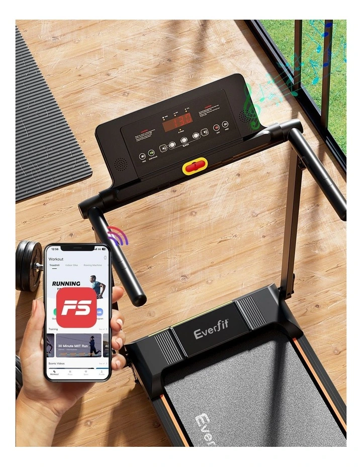 Electric Walking Pad Treadmill in Black image 7