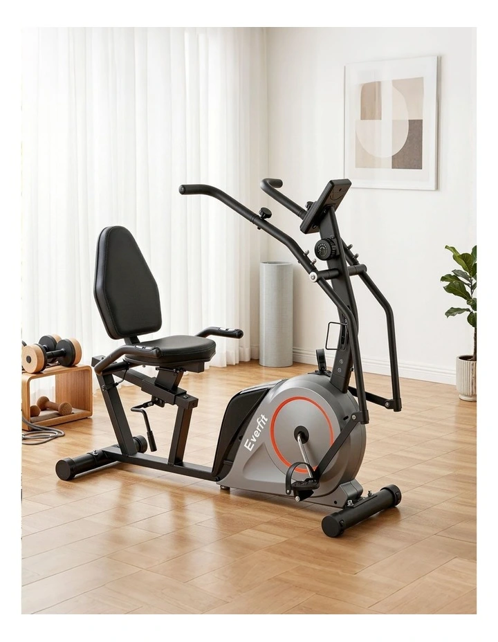 Exercise Bike Recumbent Cycling in Black image 3