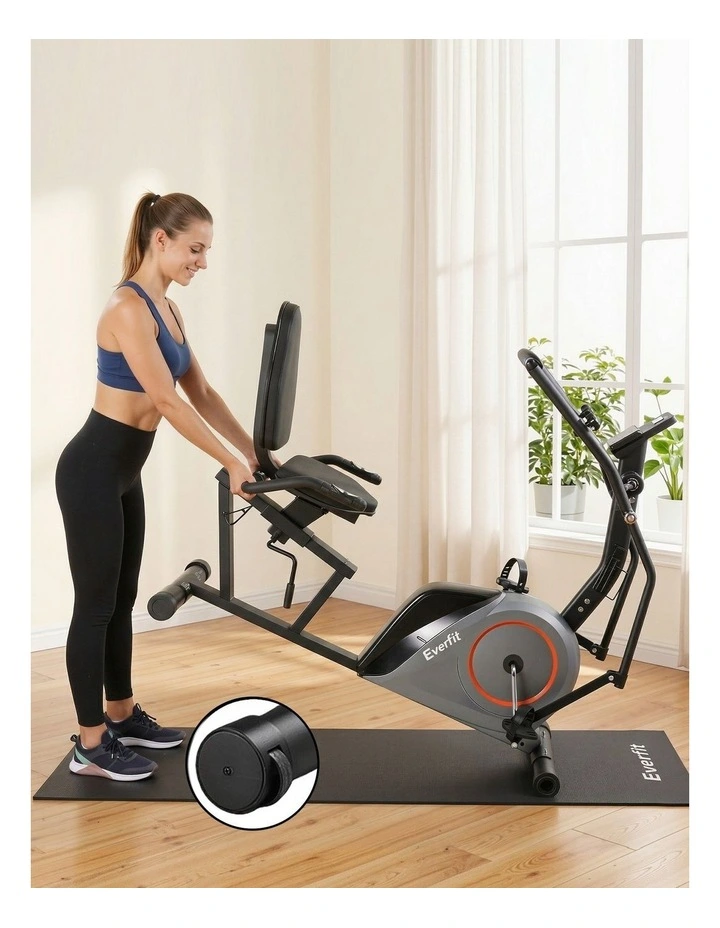 Exercise Bike Recumbent Cycling in Black image 7