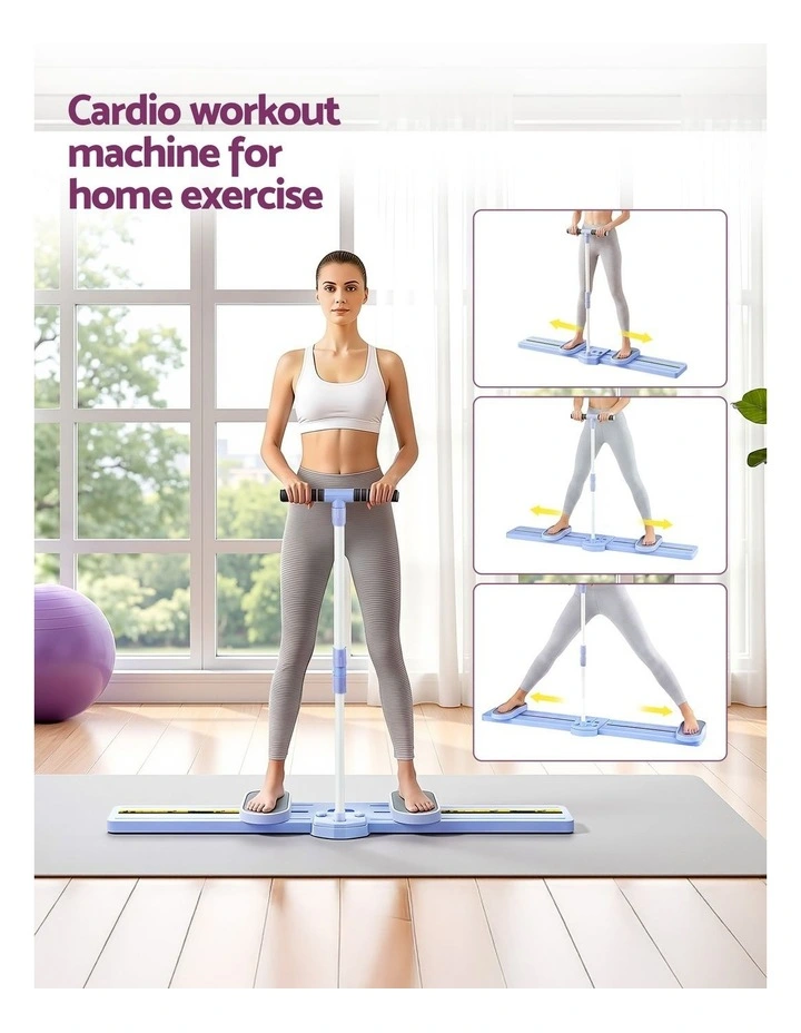 Thigh Hip Exerciser Home Ski Leg Trainer in Purple image 5