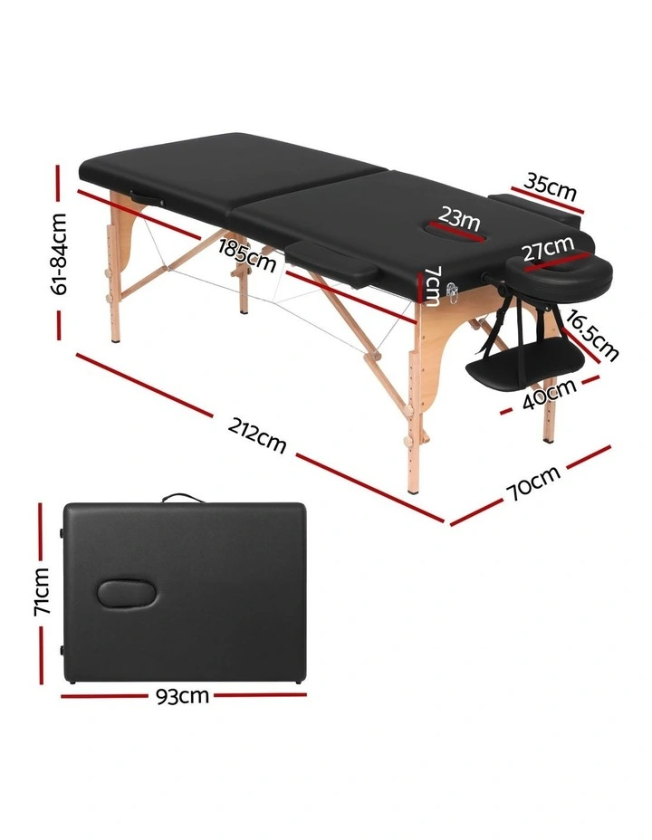 Massage Table 70cm in Black image 4