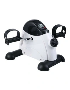 LCD Monitor Tracking Portable Pedal Exerciser in Black & White