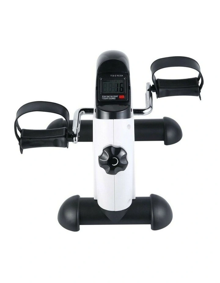 LCD Monitor Tracking Portable Pedal Exerciser in Black & White image 2