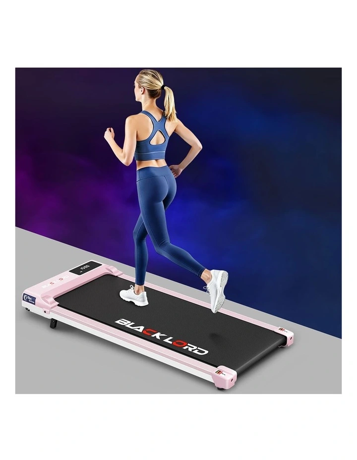 Treadmill Electric Walking Pad Under Desk Home Gym Incline Pink image 2