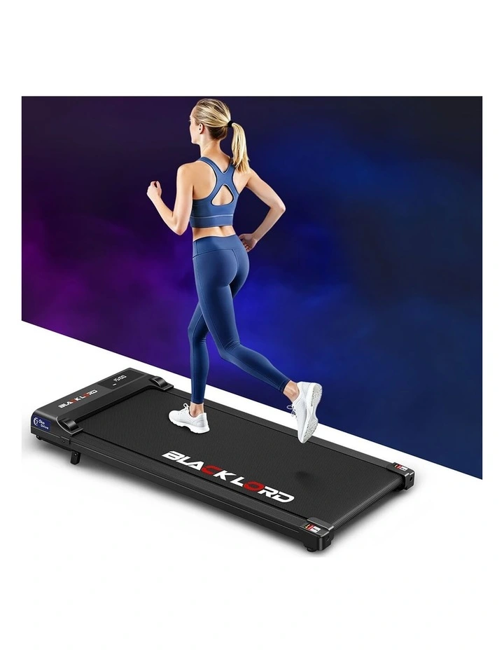 Treadmill Electric Walking Pad Under Desk Home Gym Incline Black image 2