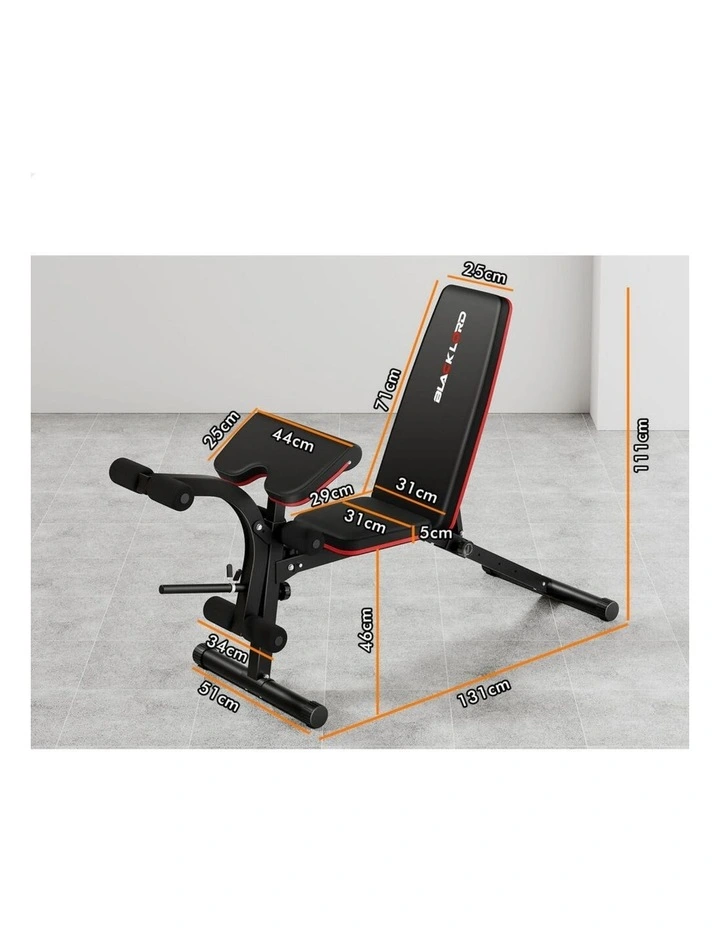 Weight Bench Adjustable FID Bench Fitness Flat Incline Decline Gym image 7