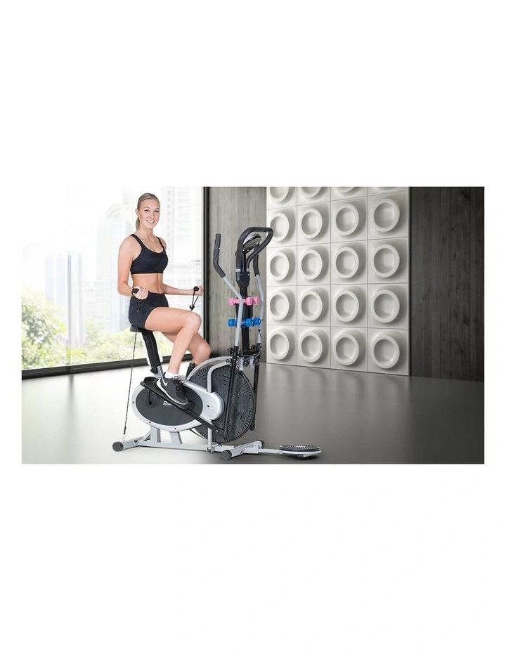 Powertrain 6-in-1 Elliptical Cross Trainer Bike with Weights and Twist Disc image 7