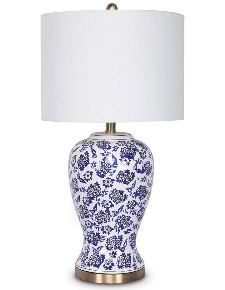 Sarantino Ceramic Floral Base Table Lamp image 1