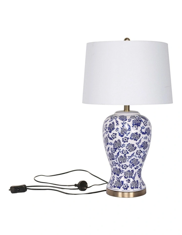 Sarantino Ceramic Floral Base Table Lamp image 2