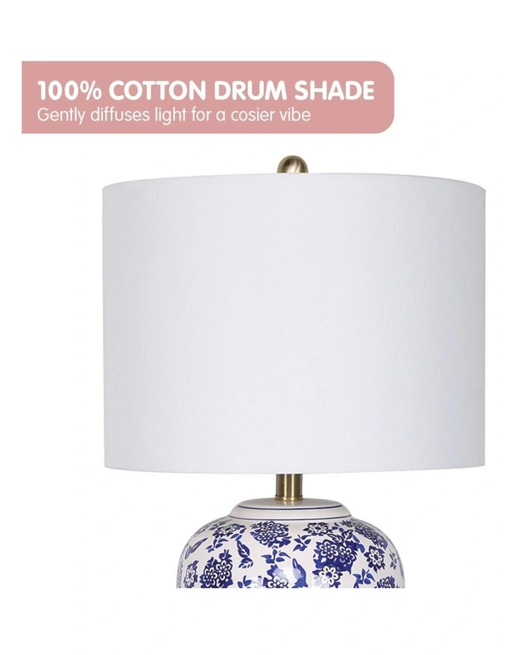 Sarantino Ceramic Floral Base Table Lamp image 4