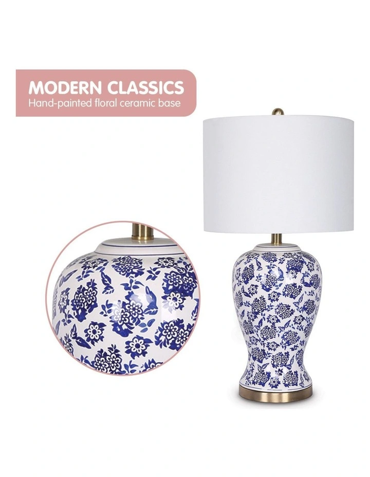 Sarantino Ceramic Floral Base Table Lamp image 5