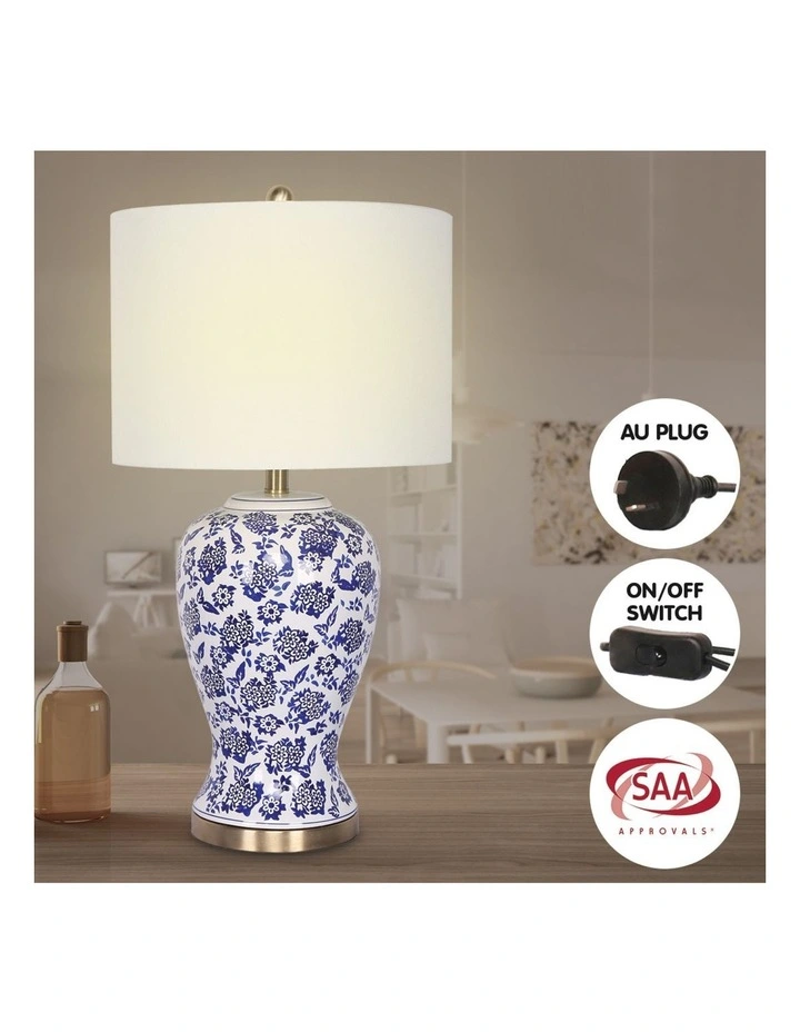 Sarantino Ceramic Floral Base Table Lamp image 6