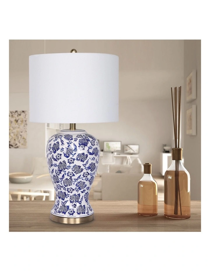 Sarantino Ceramic Floral Base Table Lamp image 7