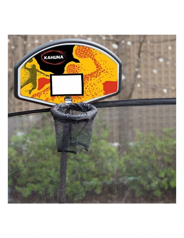 Kahuna 8 ft Springless Trampoline with Basketball Set image 2
