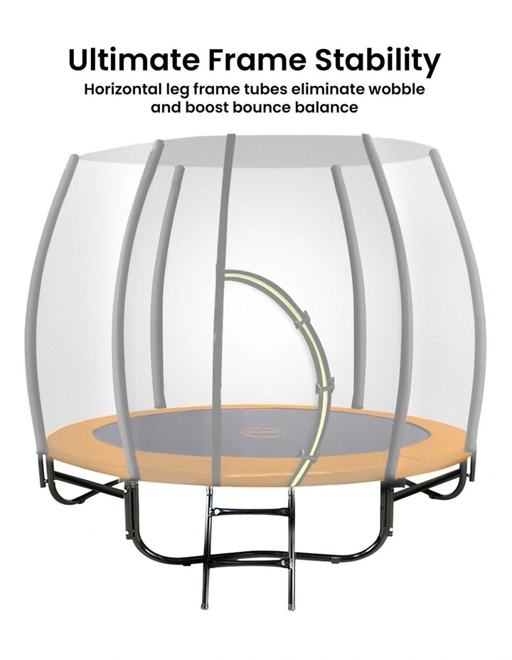 Kahuna 8 ft Springless Trampoline with Basketball Set image 4