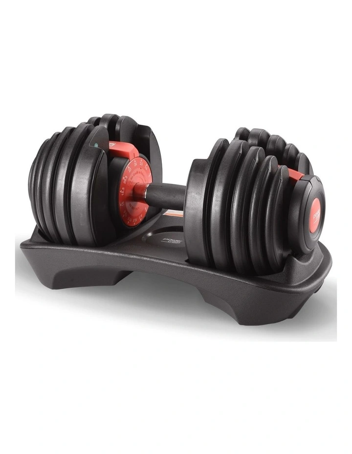Powertrain 24kg Adjustable Dumbbells 15-in-1 Home Gym Weights  Red image 1