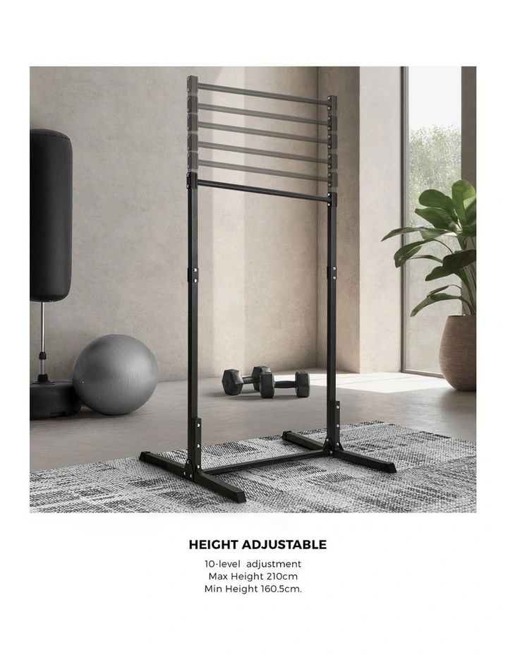 Finex Power Tower Pull Up Bar Station Weight Training Rack Home Gym Fitness image 7