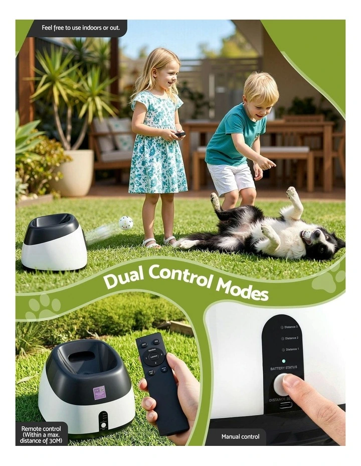 Dog Ball Launcher Thrower in White/Grey image 6