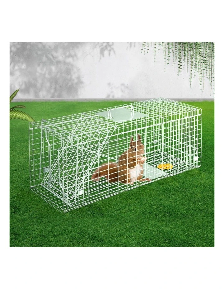 Animal Trap Cage Possum 79x28cm in Silver image 3