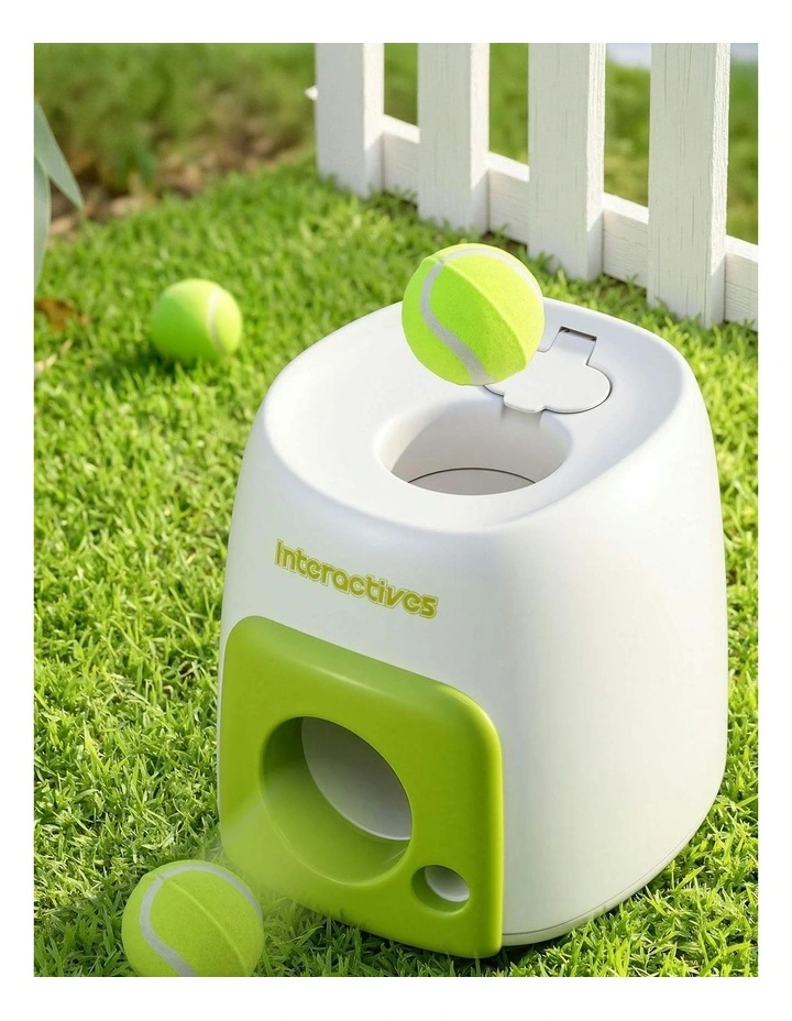 2-in-1 Dog Ball Launcher in Green/White image 2