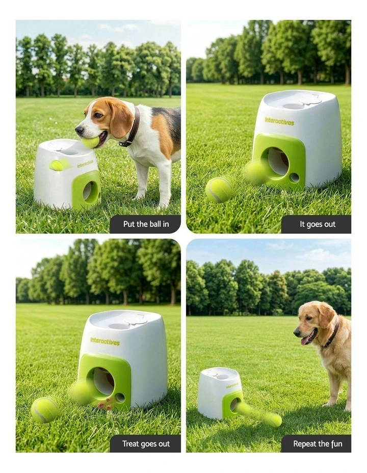 2-in-1 Dog Ball Launcher in Green/White image 6