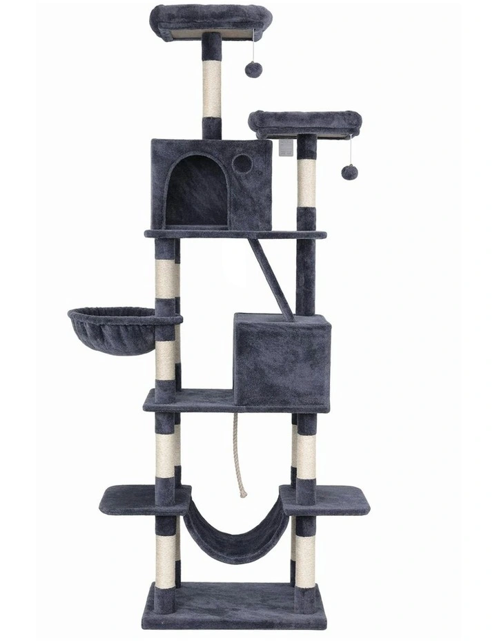 Cat Tree Tower 206cm in Grey image 2