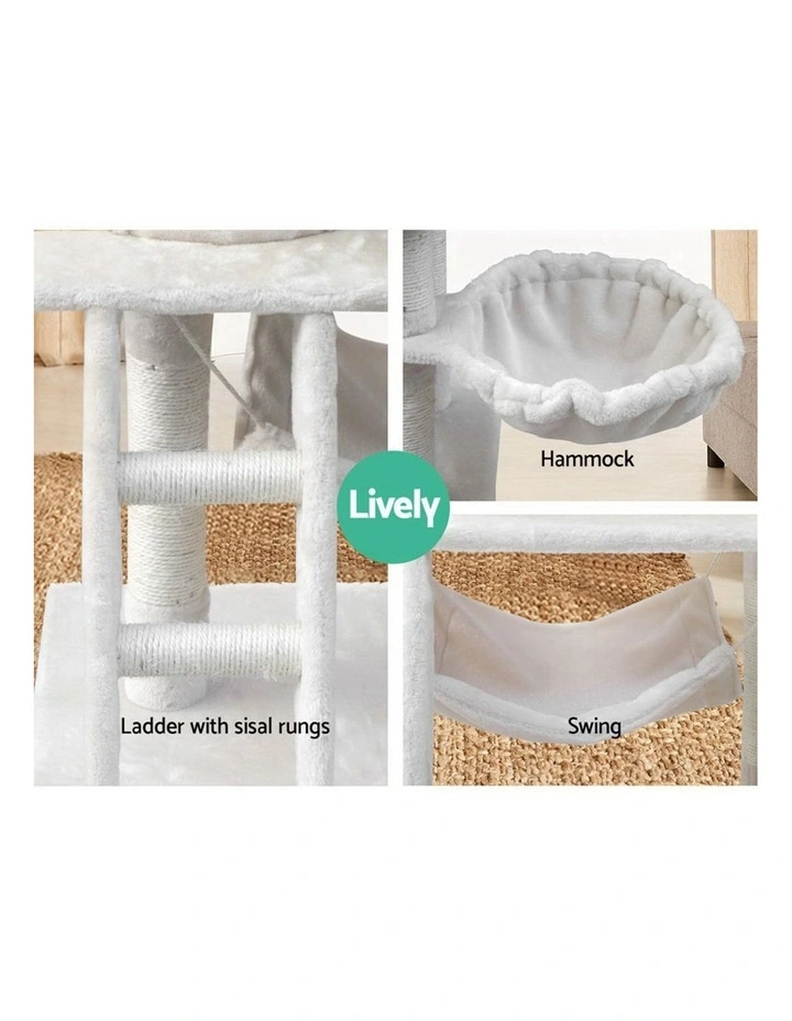 Cat Tree 141cm in Beige image 7