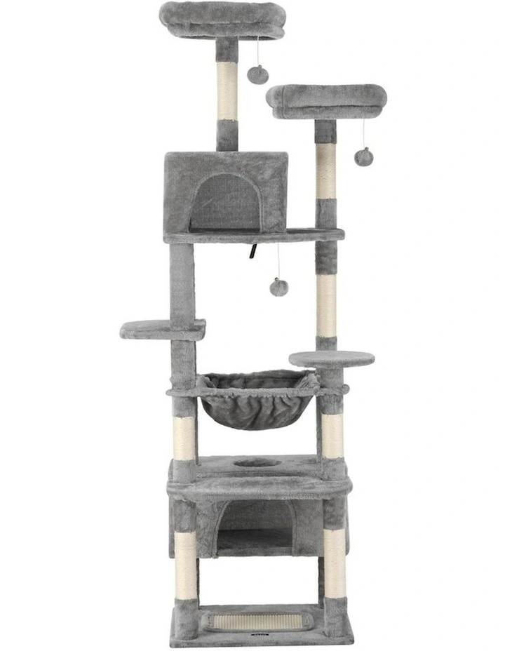 Cat Tree 184cm in Light Grey image 2