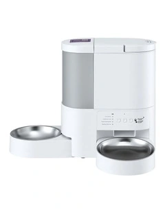 Automatic Pet Feeder Water Dispenser 4L in White