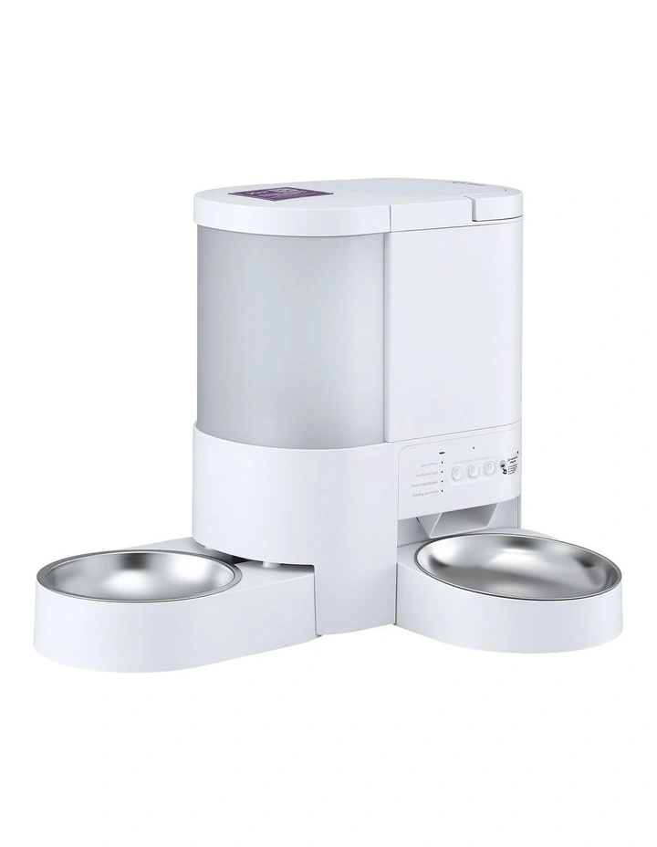 Automatic Pet Feeder Water Dispenser 4L in White image 2
