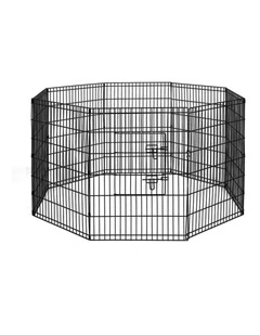 8 Panel Dog Playpen 2x36" in Black
