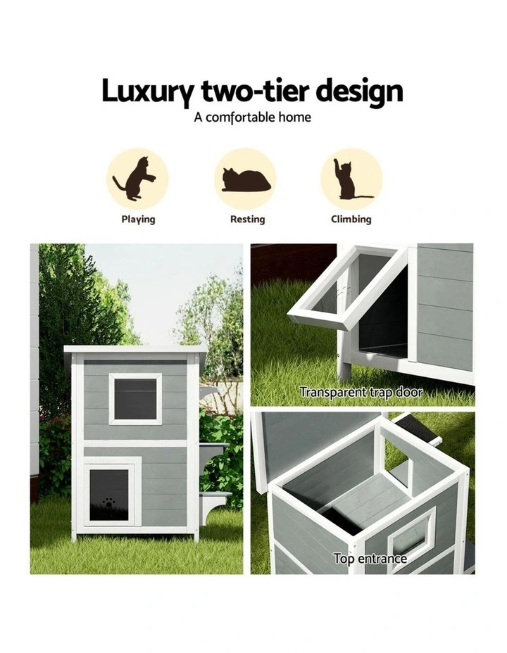 Cat House 56cm x 52cm x 82cm in Multi image 5