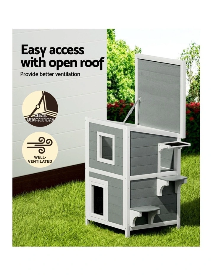 Cat House 56cm x 52cm x 82cm in Multi image 6