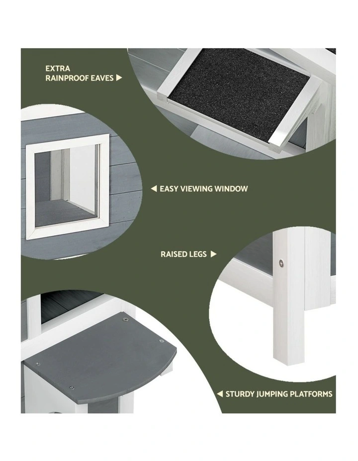 Cat House 56cm x 52cm x 82cm in Multi image 7