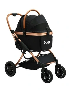 4 Wheels Pet Stroller in Black